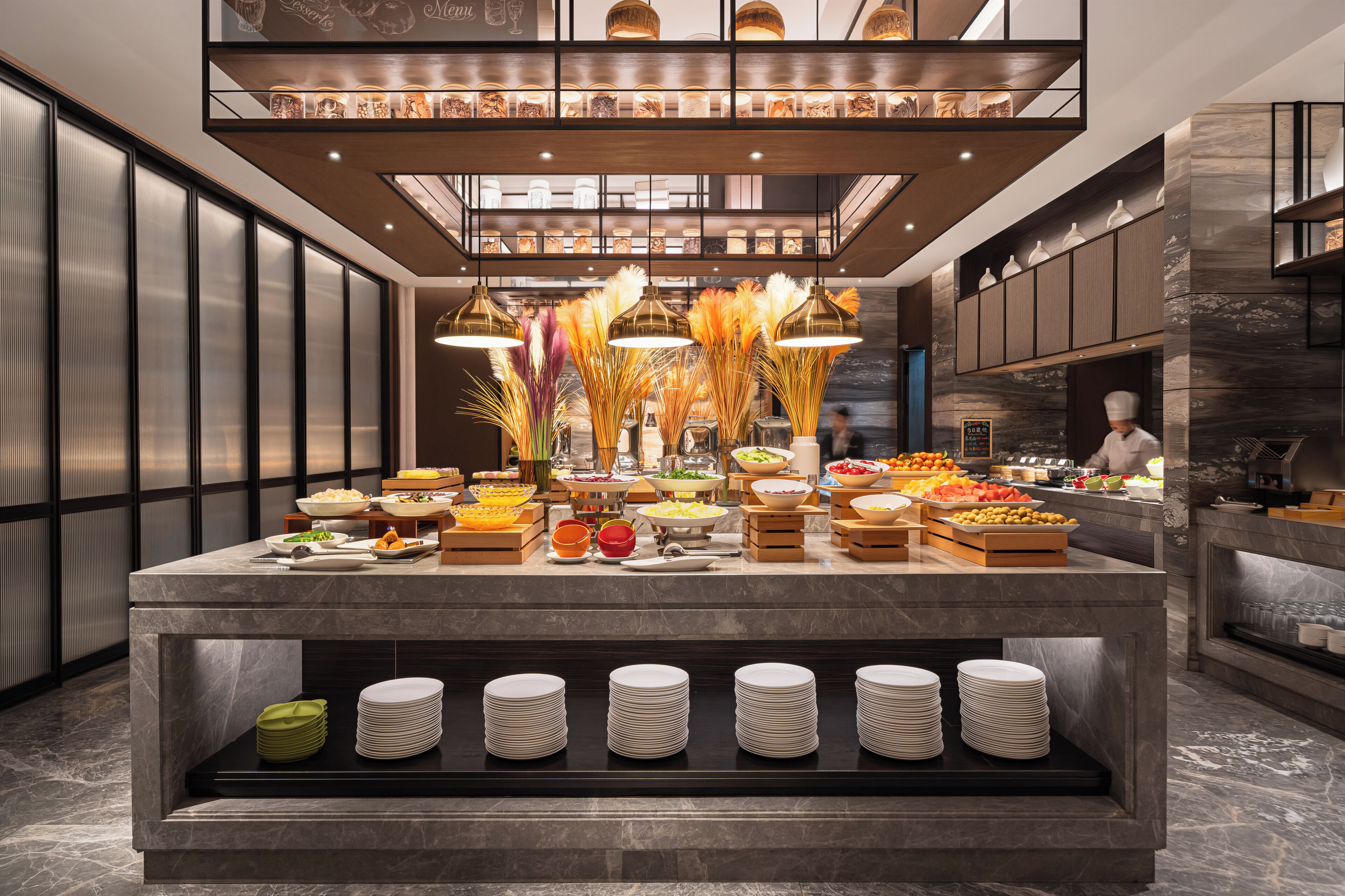 Free daily buffet breakfast