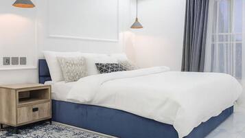 Economy Apartment, Balcony, City View | In-room safe, desk, laptop workspace, blackout curtains