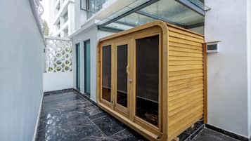 Apartamento Deluxe, balcón, vistas a la ciudad | Terraza o patio