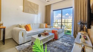 Deluxe Apartment, Balcony, City View | Living area - One Bedroom at Pinecrest View - C509 (Nairobi)