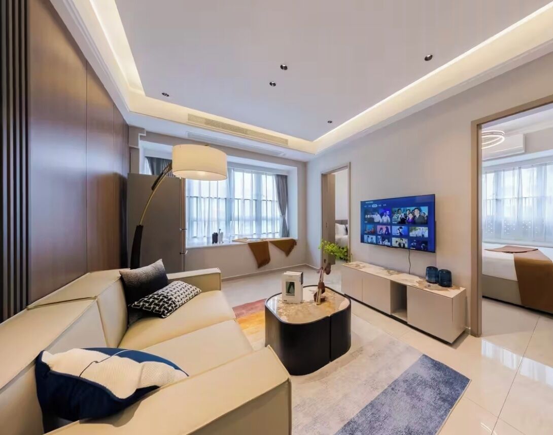 Family Suite, Balcony, Garden View | Desk, laptop workspace, blackout drapes, soundproofing