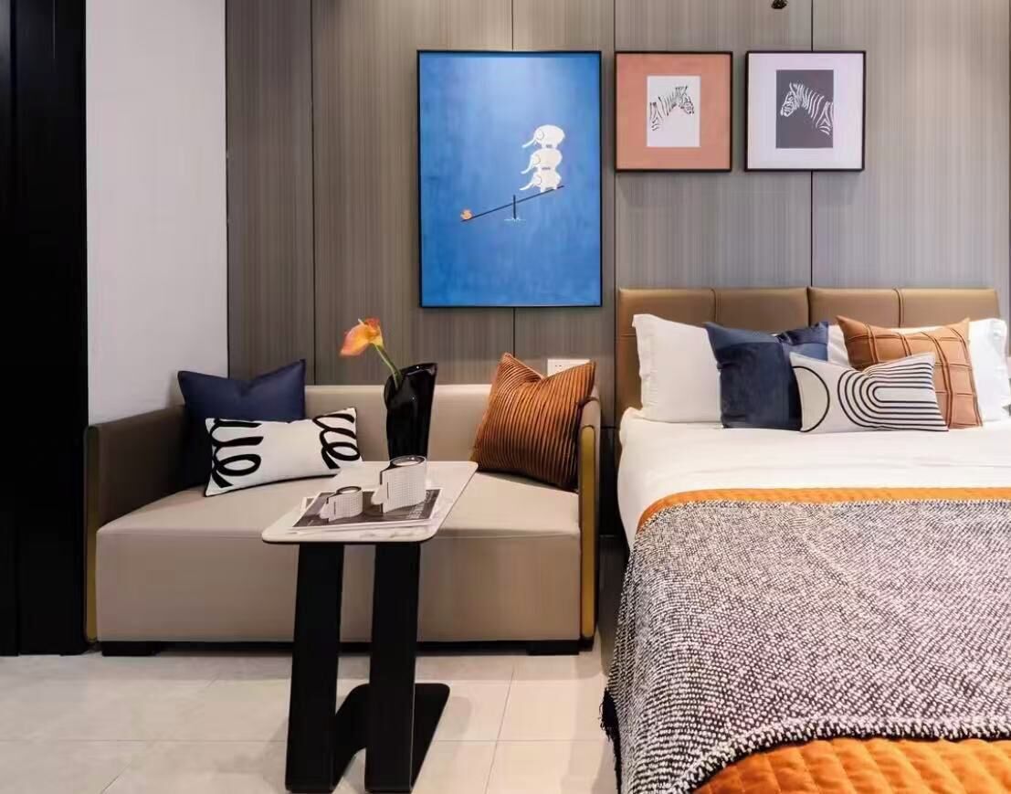 Condo supérieur, 1 grand lit, vue sur la ville | Bureau, rideaux d’obscurcissement, système d’insonorisation