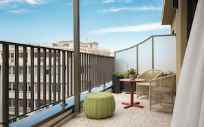 Deluxe Studio, Balcony, City View | Terrace/patio - Trilogia Suites (Athina)