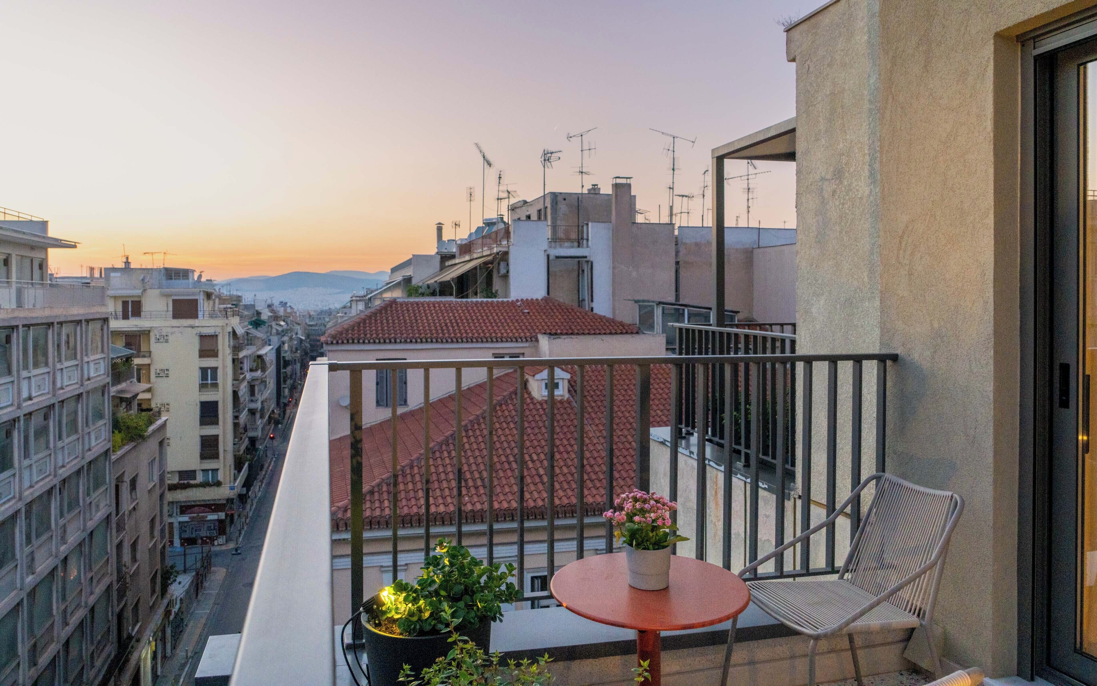 Suite Studio Deluxe, balcon, vue ville | Terrasse/Patio