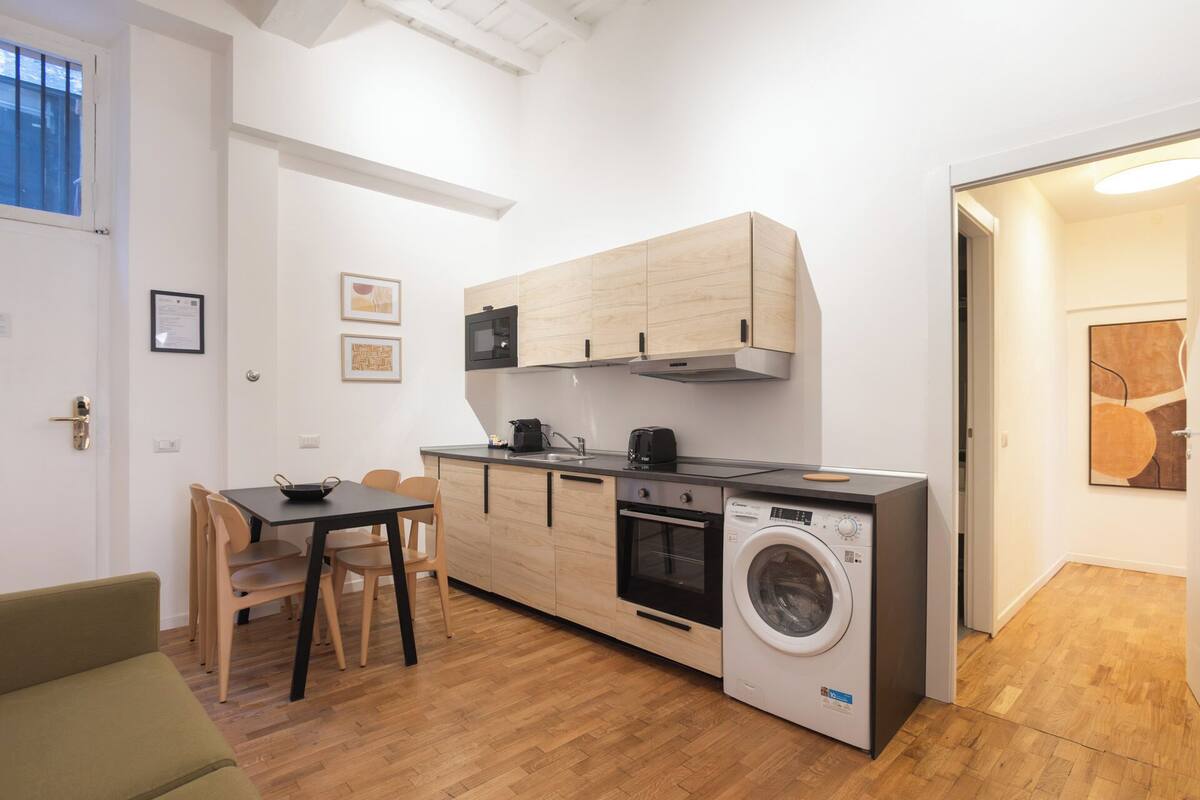 Apartamento estándar | Cortinas opacas, tabla de planchar con plancha, wifi gratis