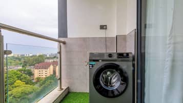 Deluxe-lejlighed - balkon - byudsigt | Overnatningsstedets område