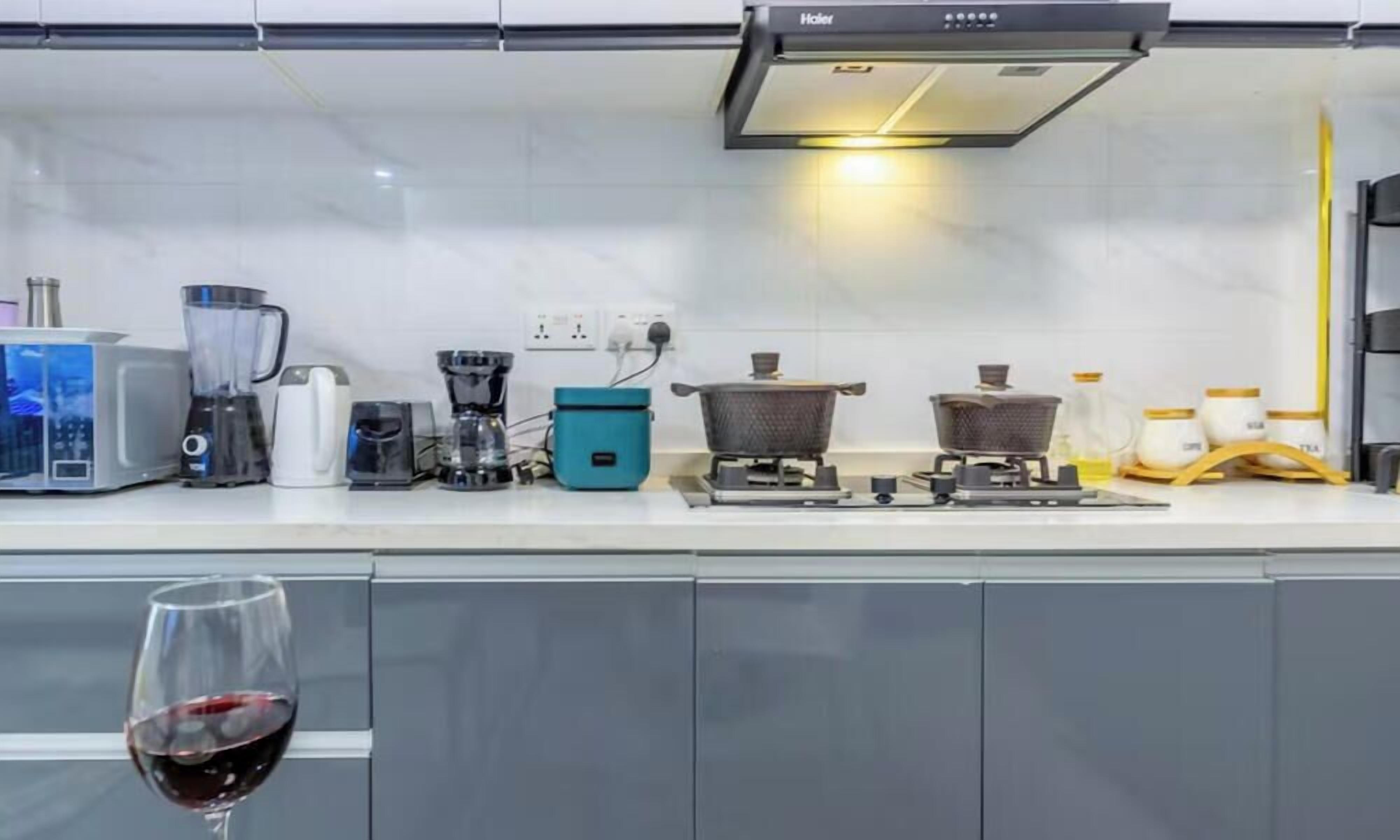 Deluxe-Apartment, Stadtblick | Eigene Küche | Großer Kühlschrank, Mikrowelle