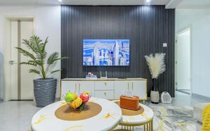 Deluxe-Apartment, Stadtblick | Innenbereich
