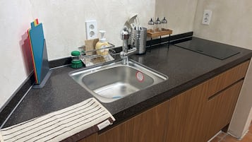 Shared fridge, microwave