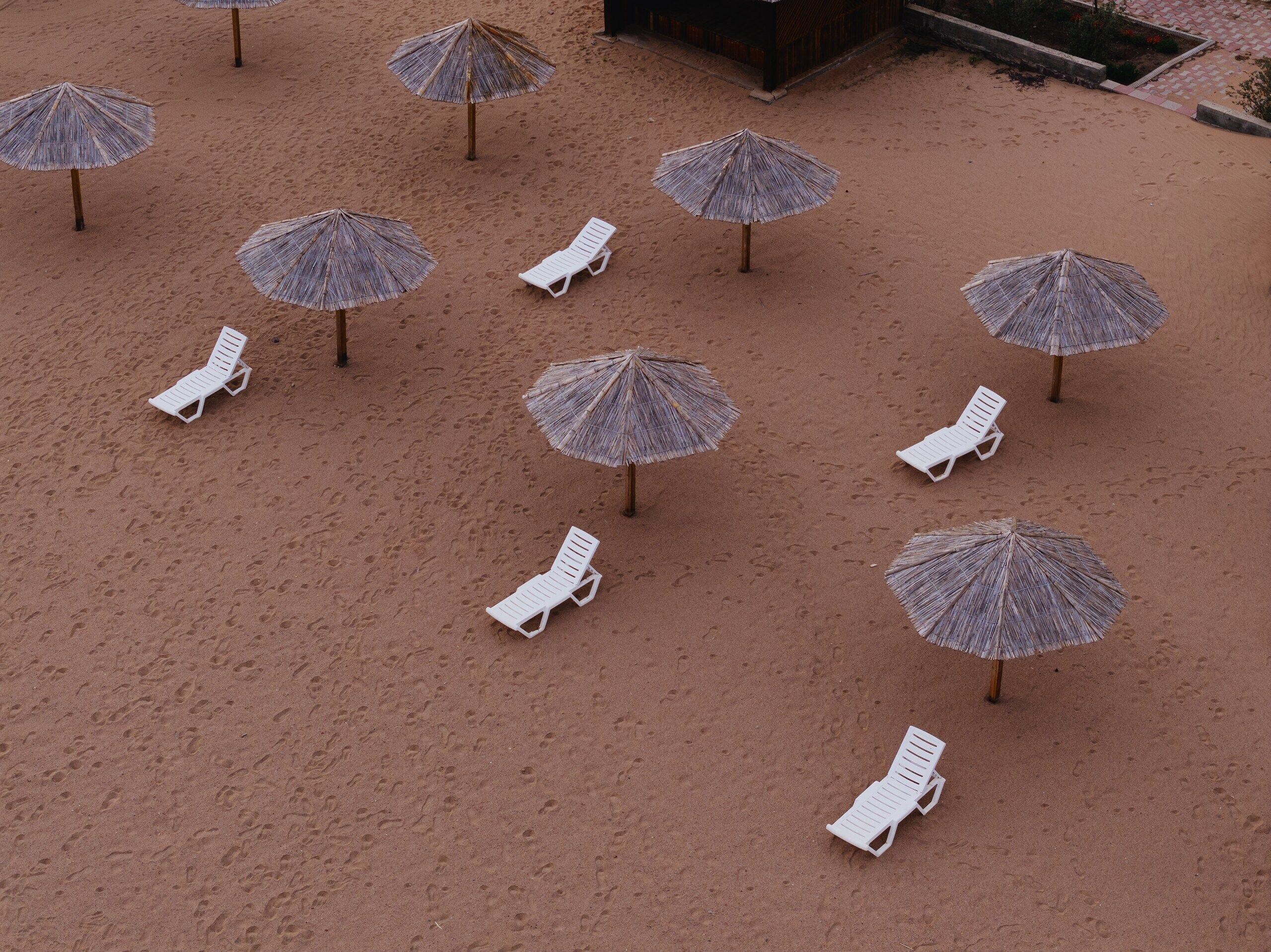 Private beach