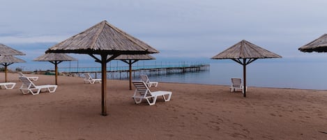 Private beach