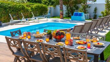 A heated pool