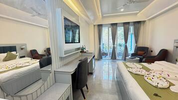 Superior Double Room, Hill View | In-room safe, desk, laptop workspace