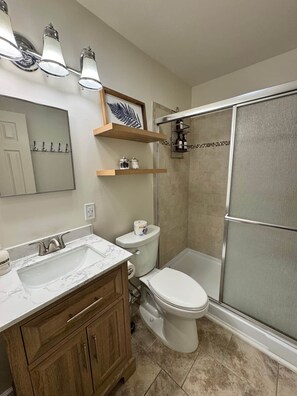 Douche, papier toilette