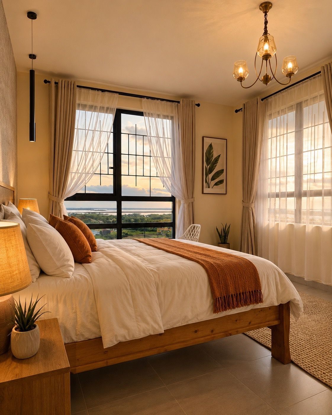 4 bedrooms, iron/ironing board, WiFi, bed sheets