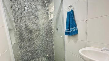 Shower, toilet paper