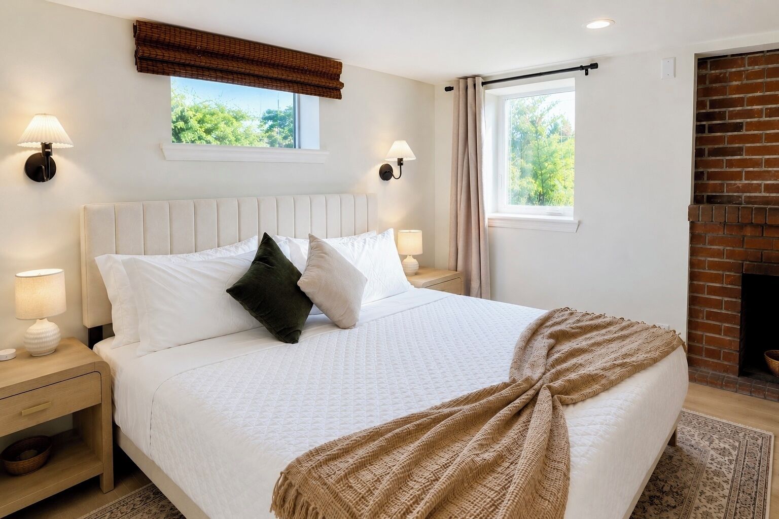 4 bedrooms, iron/ironing board, travel cot, WiFi