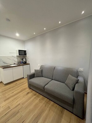 Studio – standard, privat bad | Oppholdsområde