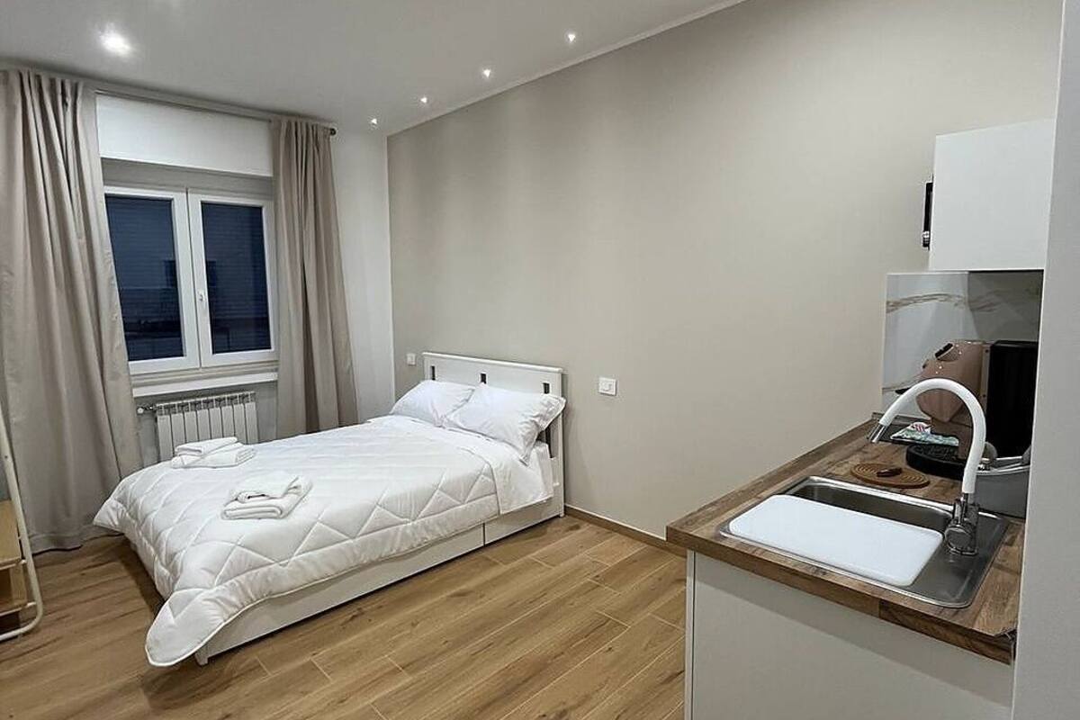Estudio clásico, baño privado | Escritorio, espacio para trabajar con un portátil, cortinas opacas