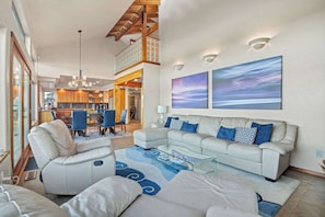 TV, fireplace, video games, DVD player