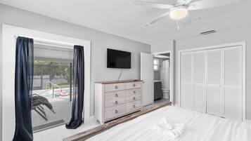 4 habitaciones, acceso a internet y ropa de cama