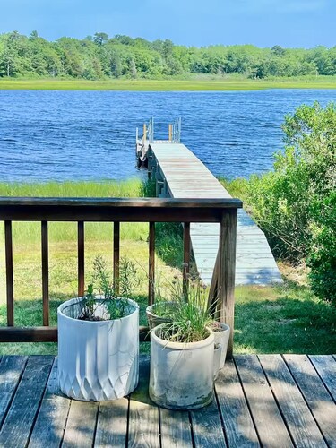 Cape Cod Oceanfront Cottage - dock, view, & beach