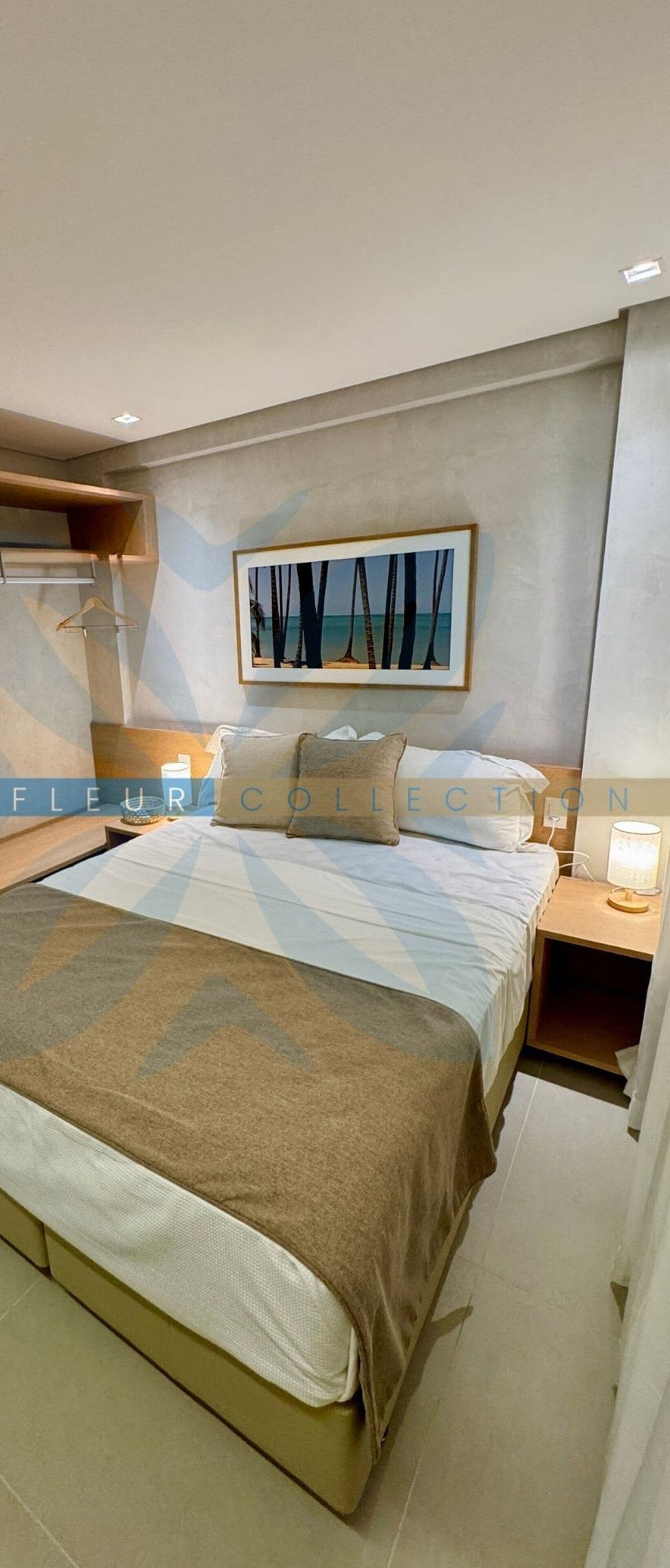 Roupas de cama premium, camas com colchões pillow-top, frigobar