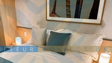 Apartemen Mewah | Seprai premium, bantalan ekstra lembut, minibar, dan brankas