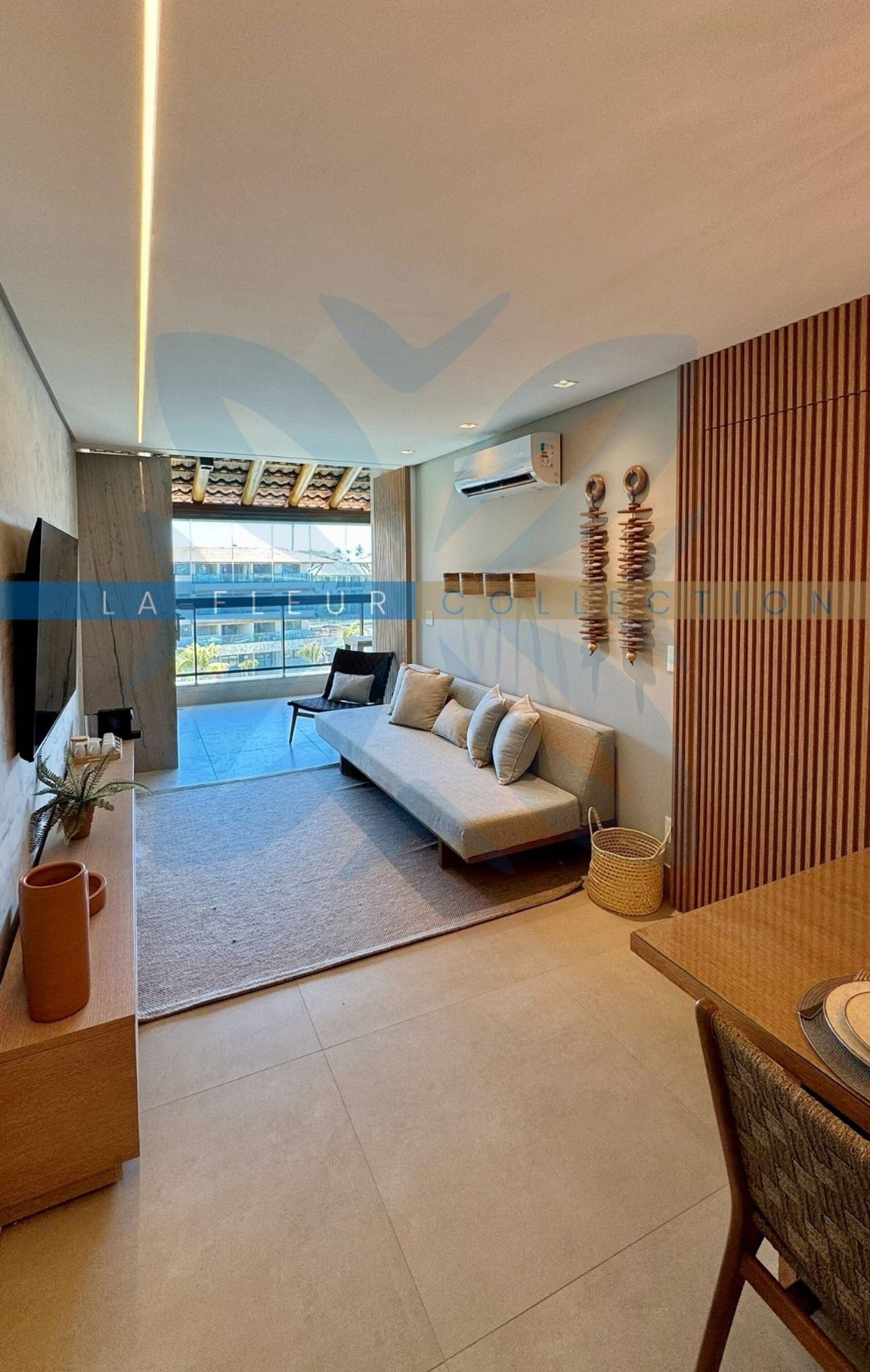 Apartamento superluxo | Área de estar | Smart TV 49 polegadas com canais digitais