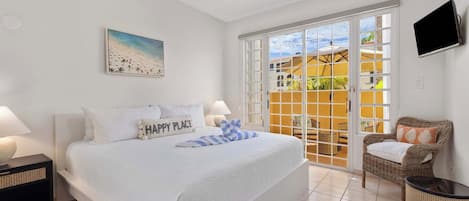 1 bedroom, iron/ironing board, travel crib, WiFi