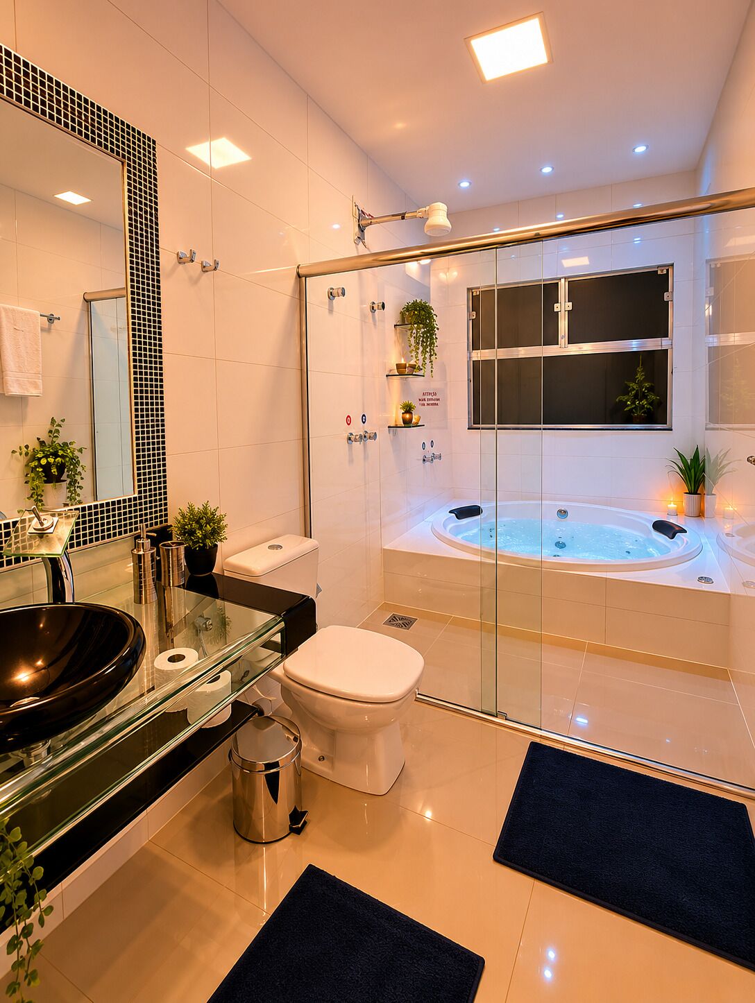  Suíte Superluxo - 02 | Bathroom | Separate tub and shower, towels, soap, shampoo