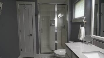 Shower, hair dryer