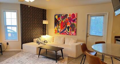 Ladybug Suite at Grey Hawk Bar & Gardens • Kitchen • Pets Welcome!