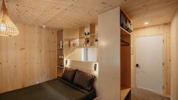 Chalet minimaliste avec spa privé - MICRO 15 | Blackout drapes, soundproofing, bed sheets