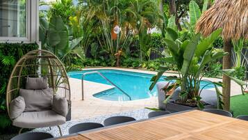 A heated pool