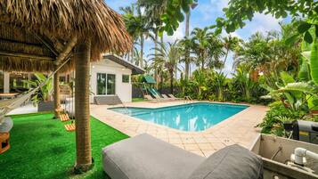 A heated pool