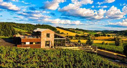 Breathtaking 2-bedroom hilltop vineyard estate in charming Yamhill, Oregon