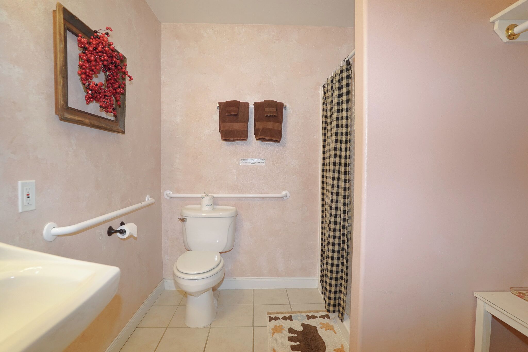 Secadora de cabello, jabón, shampoo, papel de baño 