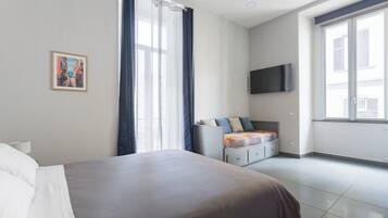 Deluxe-værelse til 3 personer | Italienske lagner fra Frette, premium-sengetøj, dundyner