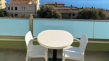 Junior-Suite, Balkon, Meerblick | Blick vom Balkon