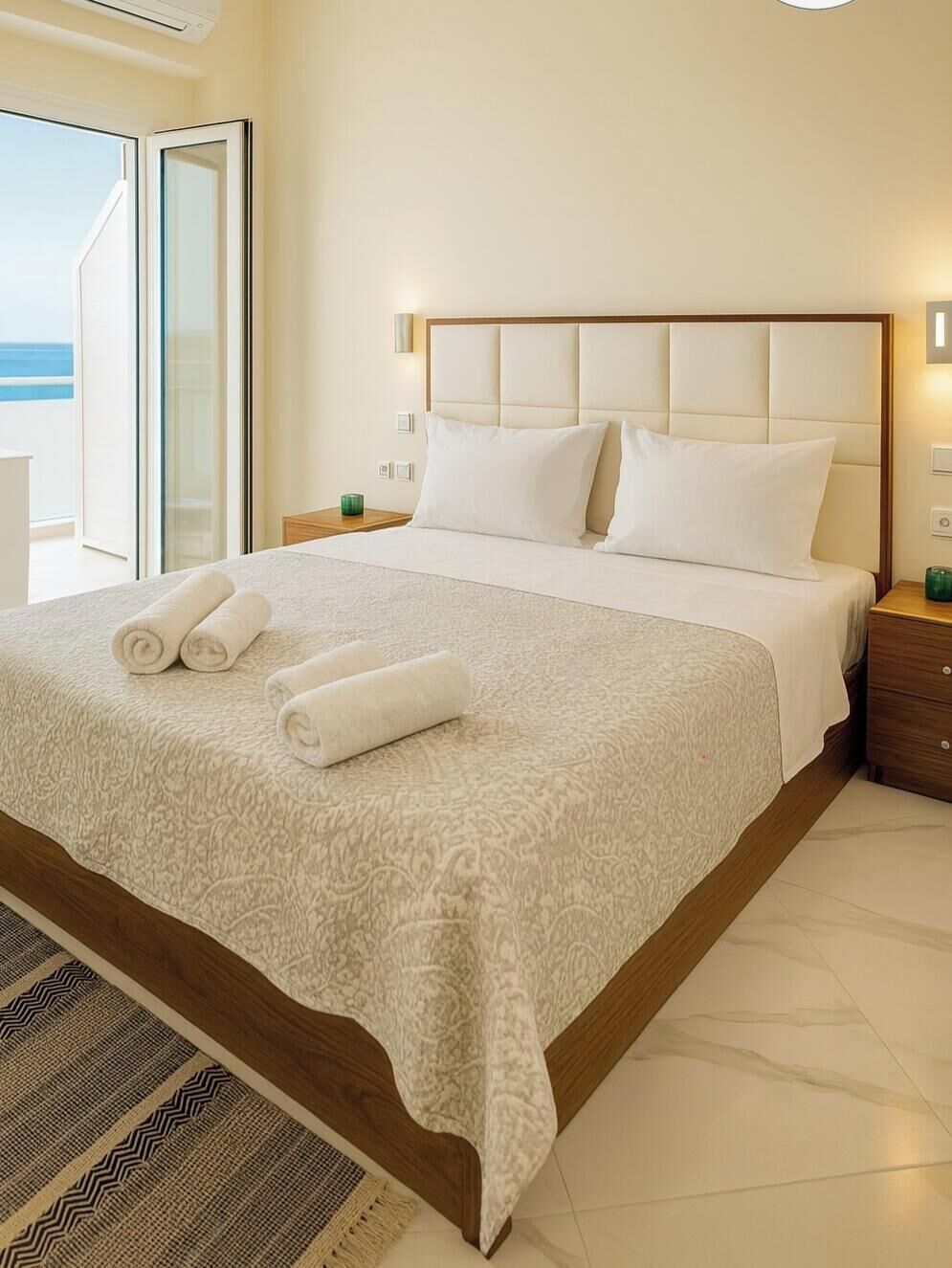 Chambre Double Supérieure, balcon, vue mer