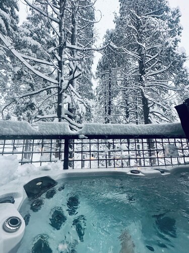 Magical riverfront Swiss-inspired Chalet with hot tub