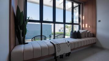 Villa | Living area | 43-inch Smart TV with digital channels