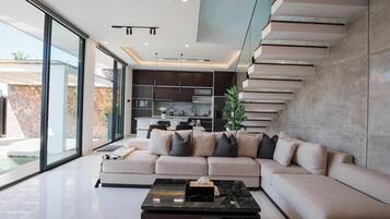 Villa | Living room | 43-inch Smart TV with digital channels