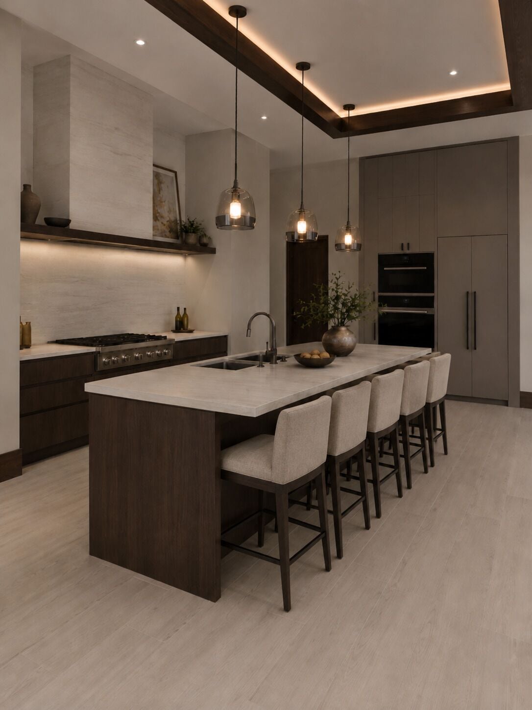 Casa de ciudad, vista a la ciudad | Cocina privada | Refrigerador con congelador, microondas, horno y parrilla de estufa 