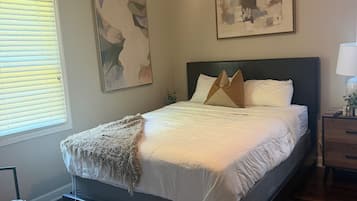 Townhome, City View | In-room safe, desk, laptop workspace, blackout drapes