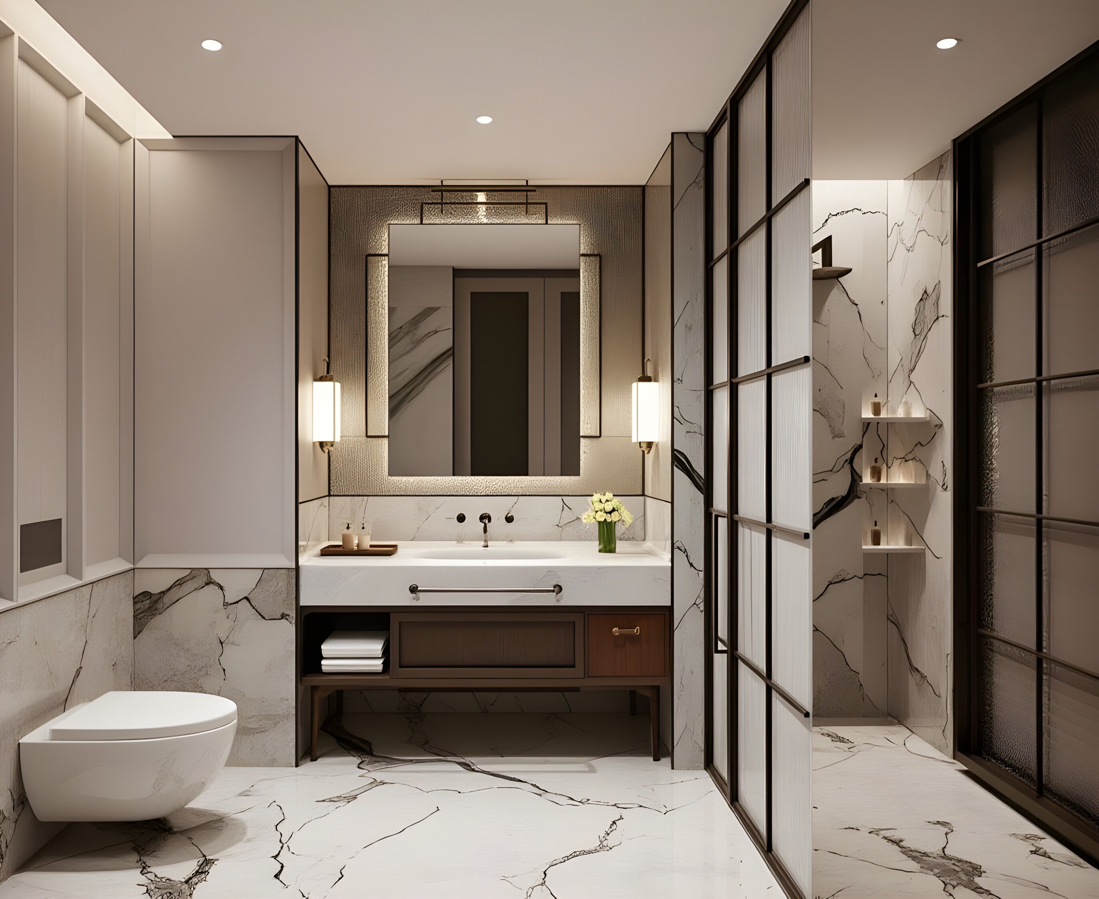 Articles de toilette gratuits, sèche-cheveux, peignoirs, bidet