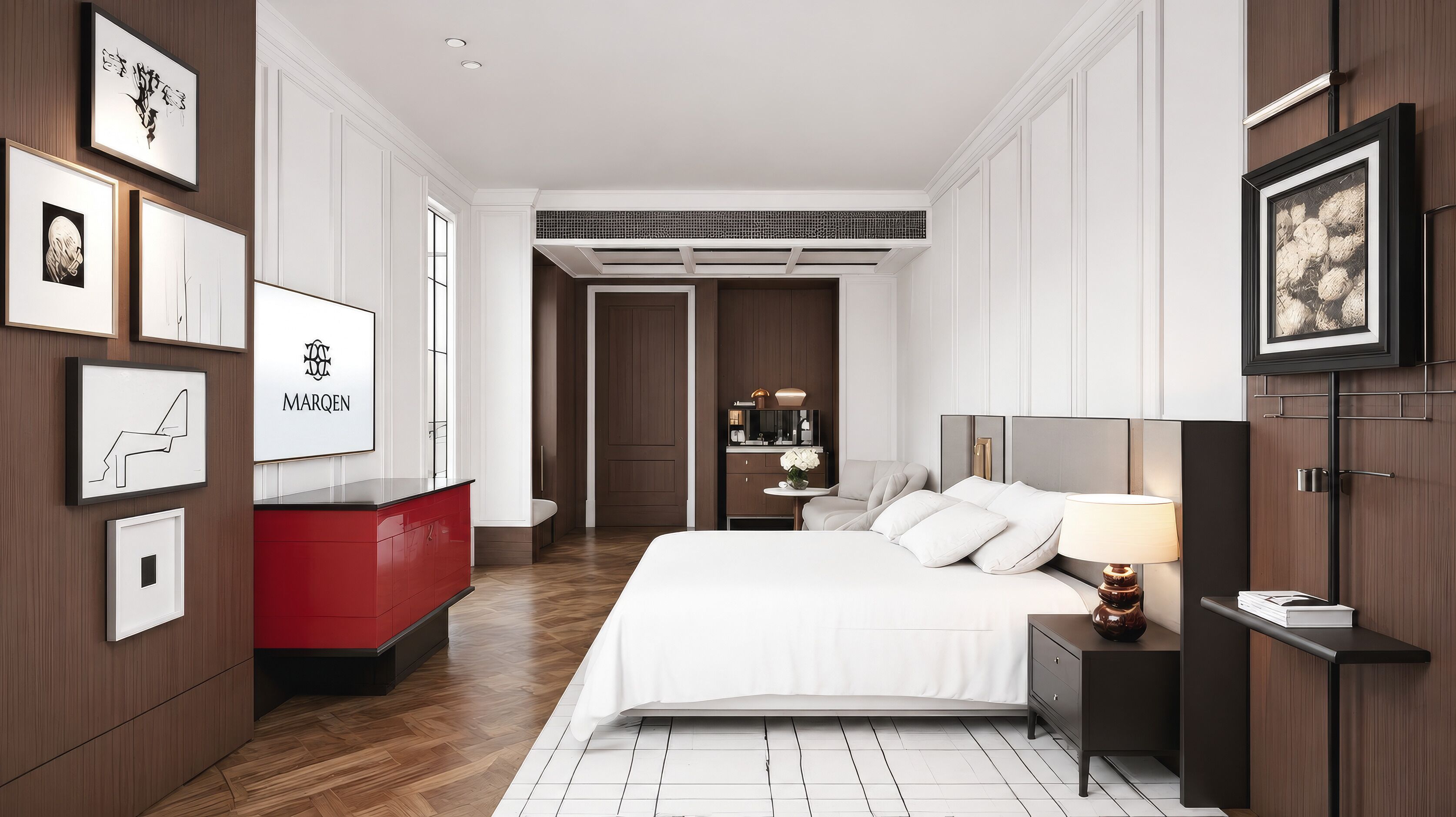 Premium bedding, in-room safe, desk, soundproofing