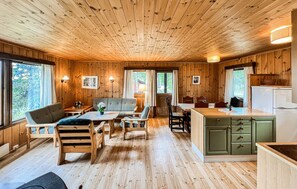TV, fireplace - Stunning home in Vinstra with sauna (Vinstra)