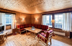TV, fireplace - Cozy home in Vinstra with sauna (Vinstra)